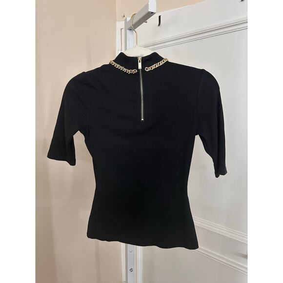 Generation Love Charlie Chain Ribbed Top Black size XS - Picture 4 of 7